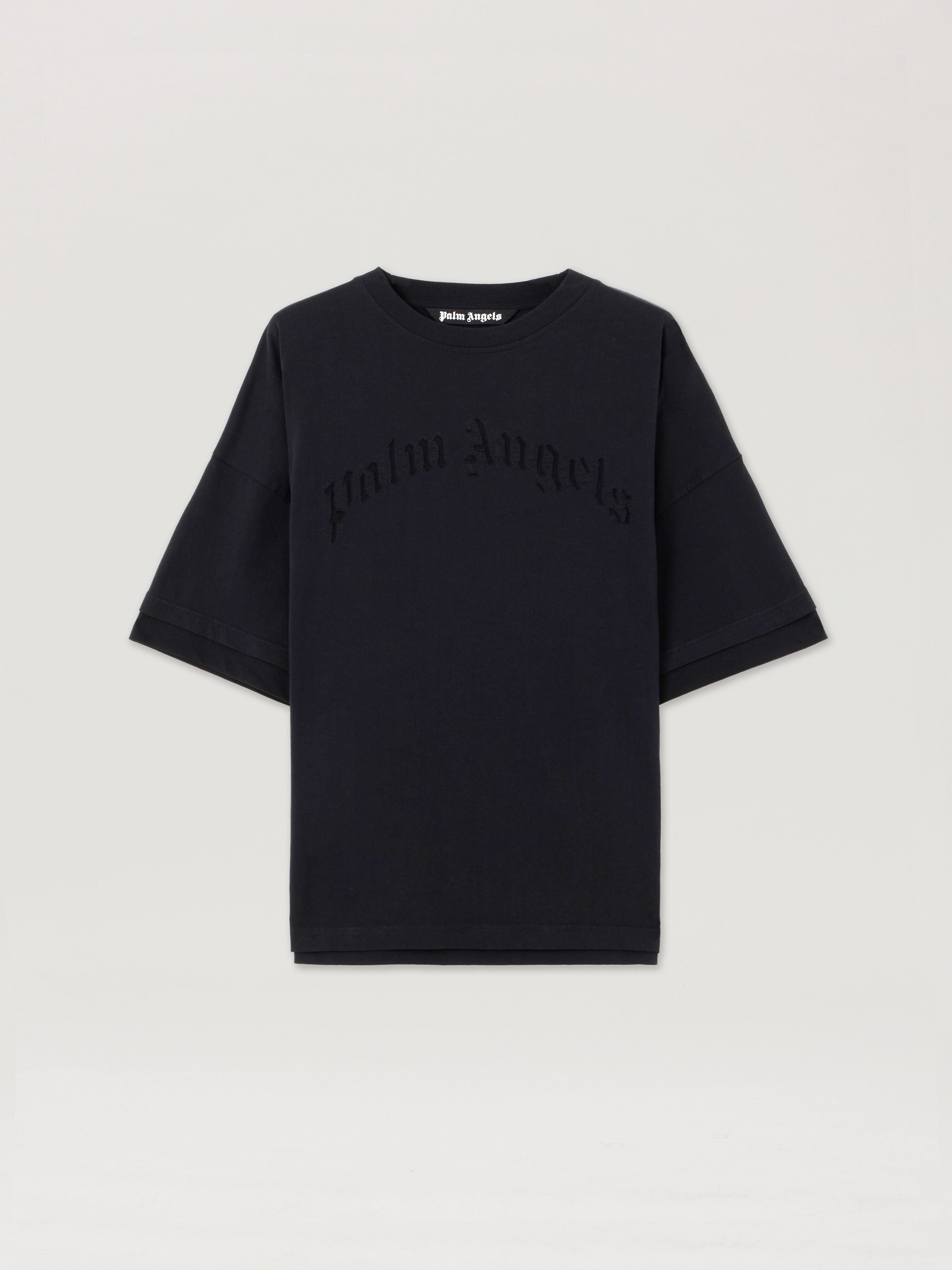 Curved Logo Loose Double T-Shirt