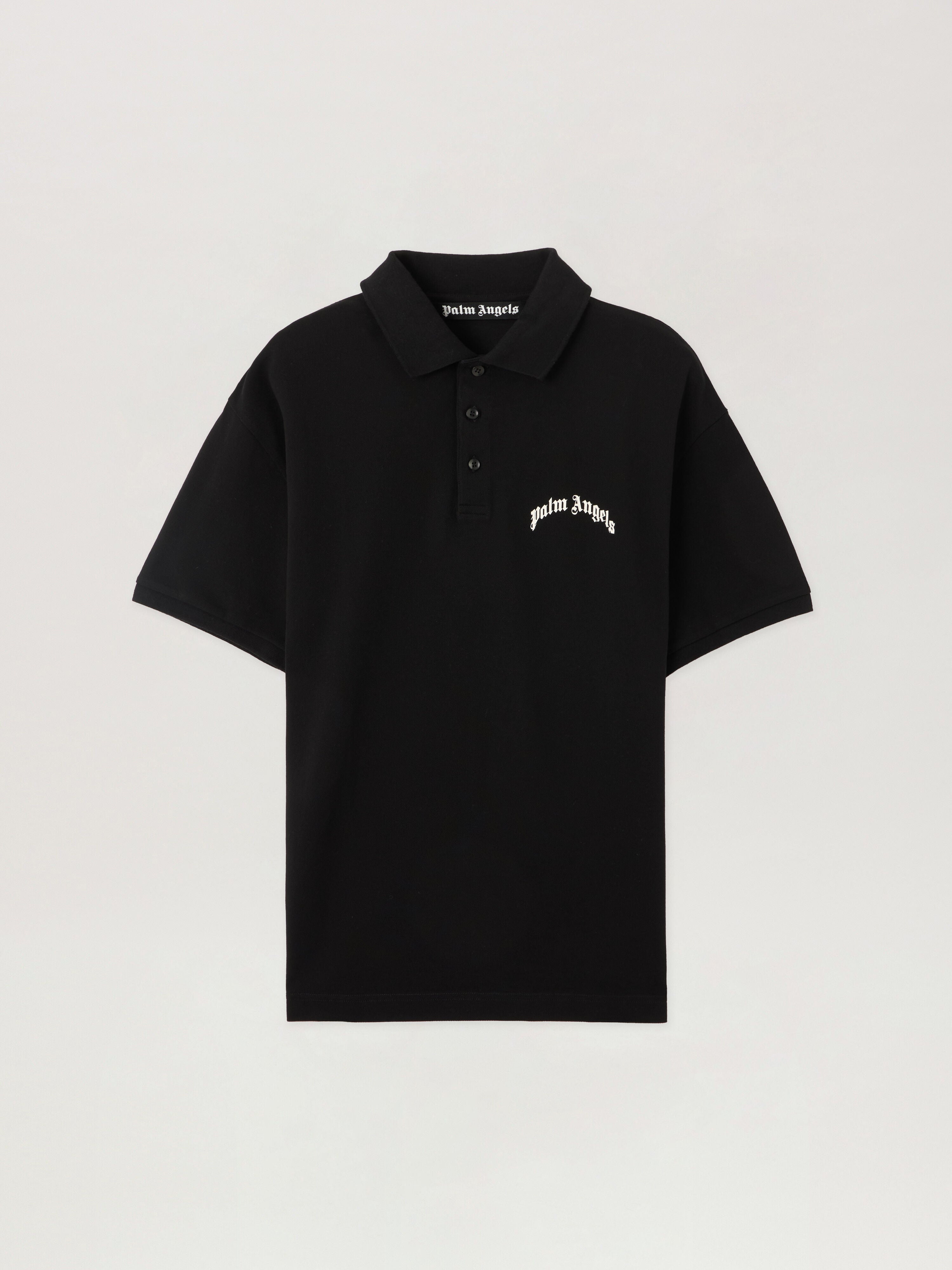 Curved Logo Polo Shirt